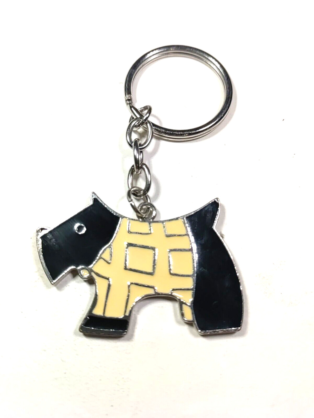 Scotty Dog Black Creme Sweater Keychain